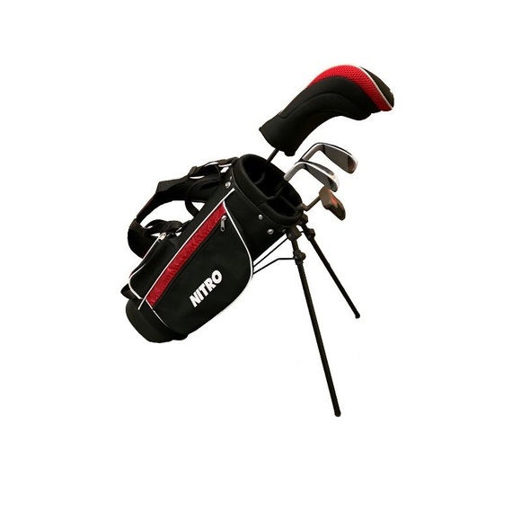 Nitro Golf Blaster Junior's 6pc Golf Set - Black/Red - Picture 2 of 6